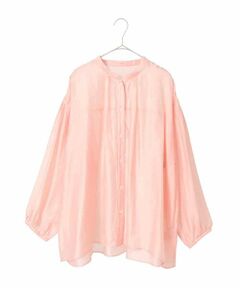 HIROKO BIS GRANDE / ヒロコビス グランデ シャツ・ブラウス | 【大きいサイズ】コードストライプシアーブラウス