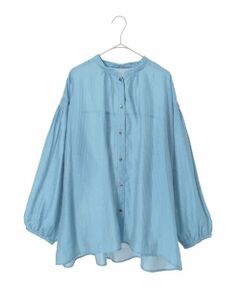 HIROKO BIS GRANDE / ヒロコビス グランデ シャツ・ブラウス | 【大きいサイズ】コードストライプシアーブラウス