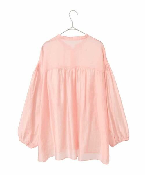 HIROKO BIS GRANDE / ヒロコビス グランデ シャツ・ブラウス | 【大きいサイズ】コードストライプシアーブラウス | 詳細1