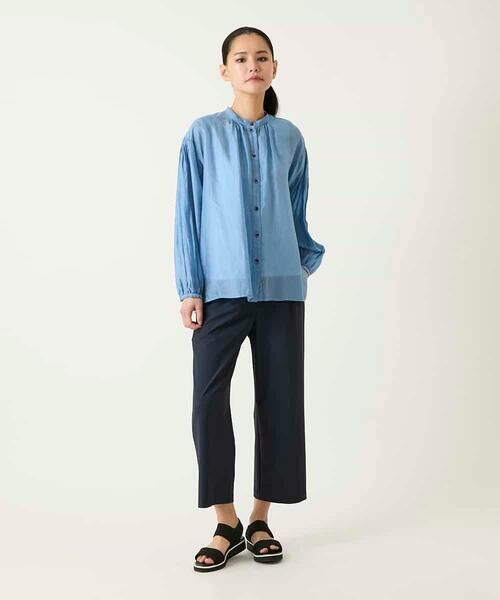 HIROKO BIS GRANDE / ヒロコビス グランデ シャツ・ブラウス | 【大きいサイズ】コードストライプシアーブラウス | 詳細12