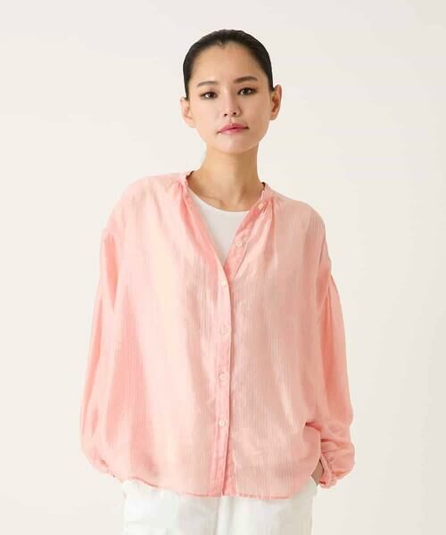 HIROKO BIS GRANDE / ヒロコビス グランデ シャツ・ブラウス | 【大きいサイズ】コードストライプシアーブラウス | 詳細13