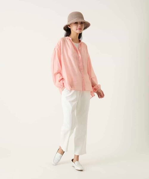 HIROKO BIS GRANDE / ヒロコビス グランデ シャツ・ブラウス | 【大きいサイズ】コードストライプシアーブラウス | 詳細15