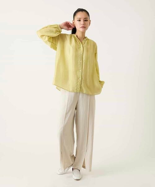 HIROKO BIS GRANDE / ヒロコビス グランデ シャツ・ブラウス | 【大きいサイズ】コードストライプシアーブラウス | 詳細19