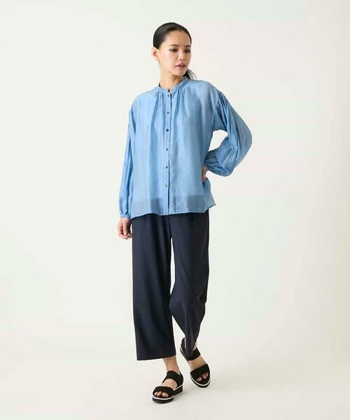 HIROKO BIS GRANDE / ヒロコビス グランデ シャツ・ブラウス | 【大きいサイズ】コードストライプシアーブラウス | 詳細22