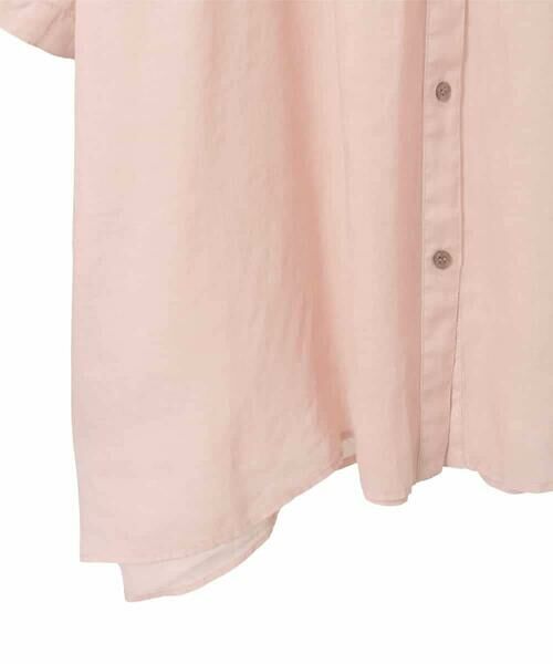 HIROKO BIS GRANDE / ヒロコビス グランデ チュニック | 【大きいサイズ】ピンタックフレア麻ブラウス | 詳細4