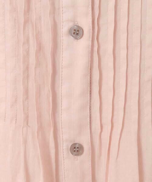 HIROKO BIS GRANDE / ヒロコビス グランデ チュニック | 【大きいサイズ】ピンタックフレア麻ブラウス | 詳細5