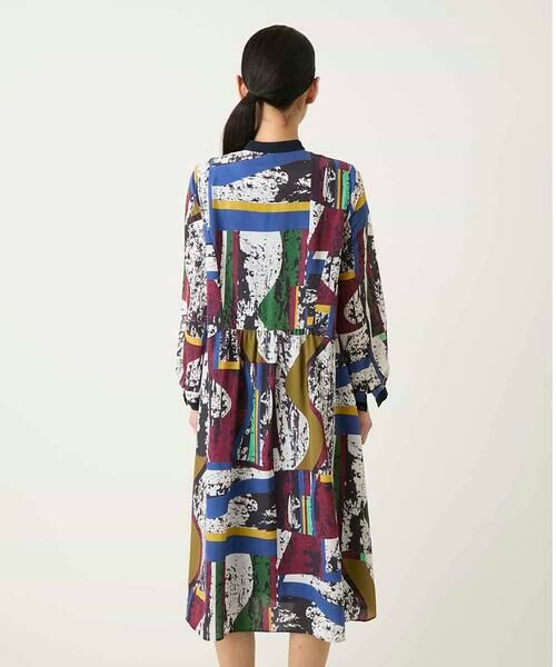 HIROKO BIS GRANDE / ヒロコビス グランデ ロング・マキシ丈ワンピース | 【大きいサイズ】アートパネルデザインプリントワンピース | 詳細10