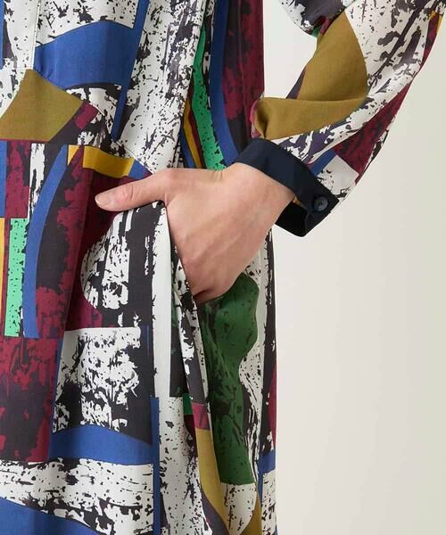 HIROKO BIS GRANDE / ヒロコビス グランデ ロング・マキシ丈ワンピース | 【大きいサイズ】アートパネルデザインプリントワンピース | 詳細11