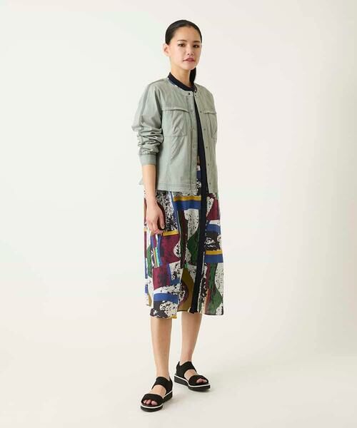 HIROKO BIS GRANDE / ヒロコビス グランデ ロング・マキシ丈ワンピース | 【大きいサイズ】アートパネルデザインプリントワンピース | 詳細15