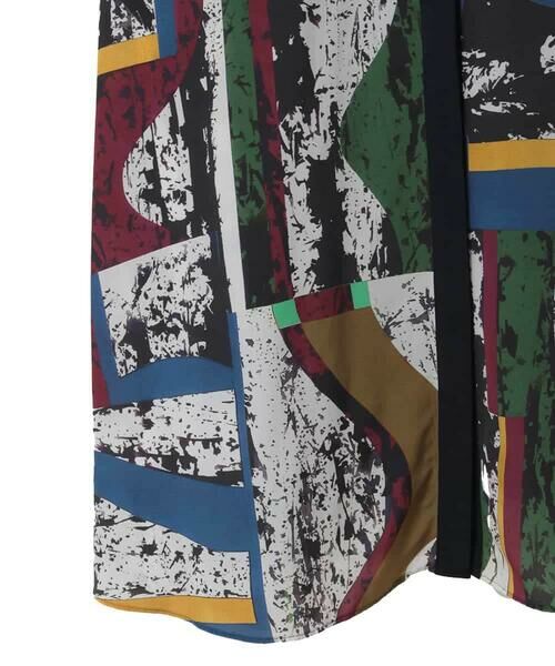 HIROKO BIS GRANDE / ヒロコビス グランデ ロング・マキシ丈ワンピース | 【大きいサイズ】アートパネルデザインプリントワンピース | 詳細5