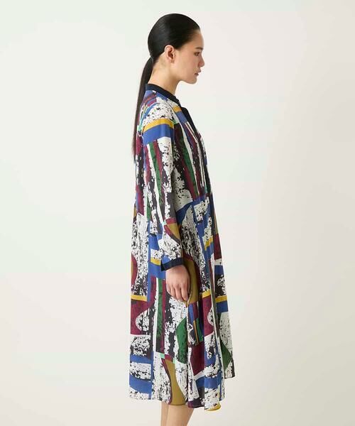 HIROKO BIS GRANDE / ヒロコビス グランデ ロング・マキシ丈ワンピース | 【大きいサイズ】アートパネルデザインプリントワンピース | 詳細9