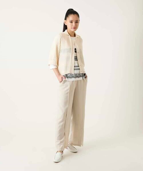 HIROKO BIS GRANDE / ヒロコビス グランデ カーディガン・ボレロ | 【大きいサイズ】ざっくりメッシュニットカーディガン | 詳細1