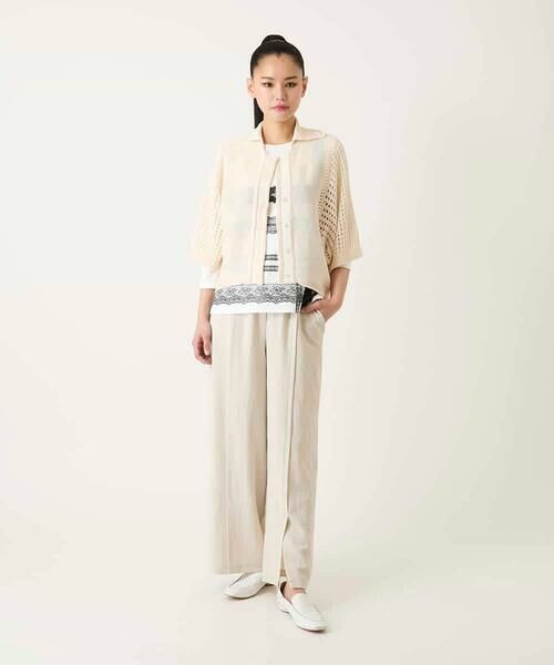HIROKO BIS GRANDE / ヒロコビス グランデ カーディガン・ボレロ | 【大きいサイズ】ざっくりメッシュニットカーディガン | 詳細16