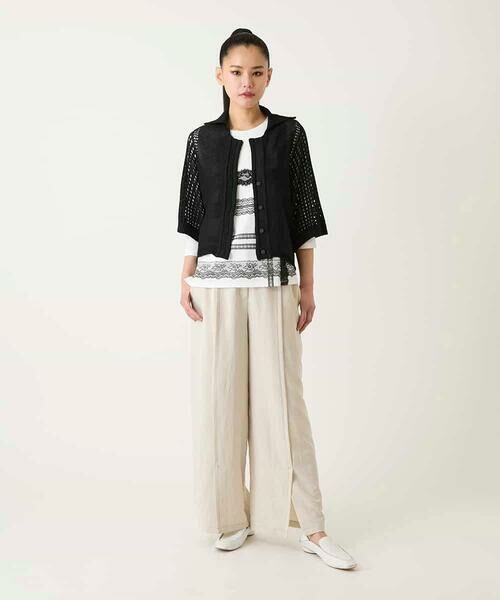HIROKO BIS GRANDE / ヒロコビス グランデ カーディガン・ボレロ | 【大きいサイズ】ざっくりメッシュニットカーディガン | 詳細3