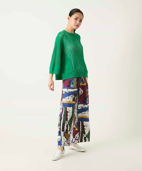 HIROKO BIS GRANDE / ヒロコビス グランデ ニット・セーター | 【大きいサイズ】ざっくりメッシュニットプルオーバー | 詳細17