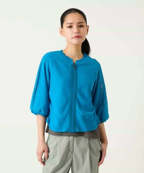 HIROKO BIS GRANDE / ヒロコビス グランデ カーディガン・ボレロ | 【大きいサイズ】リブポイントコンパクトニットカーディガン | 詳細4