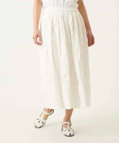 HIROKO BIS GRANDE / ヒロコビス グランデ ロング・マキシ丈スカート | 【大きいサイズ】ボタニカルモチーフロング丈スカート