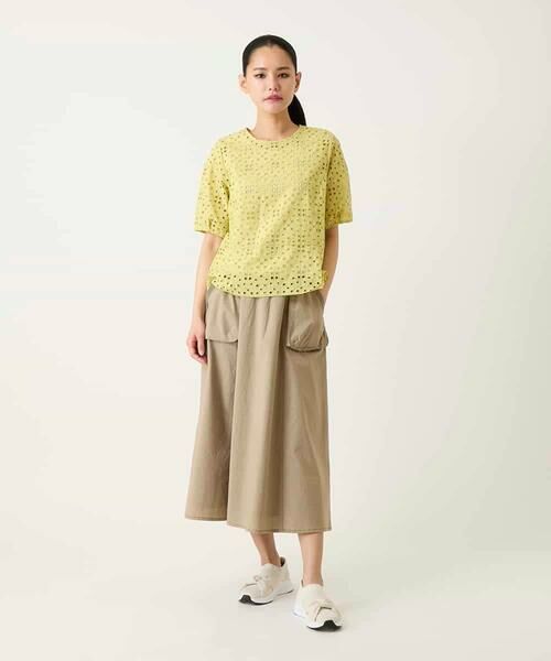 HIROKO BIS GRANDE / ヒロコビス グランデ ロング・マキシ丈スカート | 【大きいサイズ】リネンライクアウトポケットフレアスカート | 詳細15