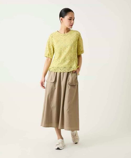 HIROKO BIS GRANDE / ヒロコビス グランデ ロング・マキシ丈スカート | 【大きいサイズ】リネンライクアウトポケットフレアスカート | 詳細16