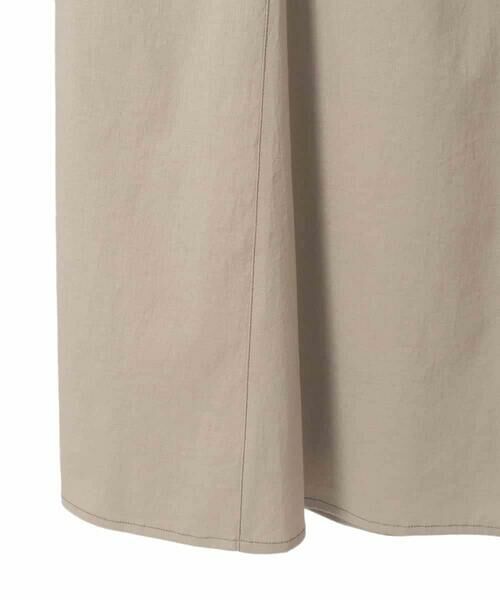 HIROKO BIS GRANDE / ヒロコビス グランデ ロング・マキシ丈スカート | 【大きいサイズ】リネンライクアウトポケットフレアスカート | 詳細5