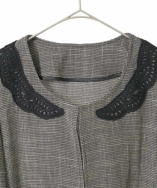 HIROKO BIS GRANDE / ヒロコビス グランデ ノーカラージャケット | 【大きいサイズ】ツイーディーメッシュコンパクトジャケット | 詳細2