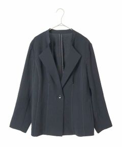 HIROKO BIS GRANDE / ヒロコビス グランデ セットアップ | 【大きいサイズ】切り替えステッチデザインジャケット