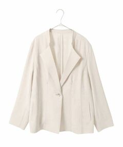 HIROKO BIS GRANDE / ヒロコビス グランデ セットアップ | 【大きいサイズ】切り替えステッチデザインジャケット
