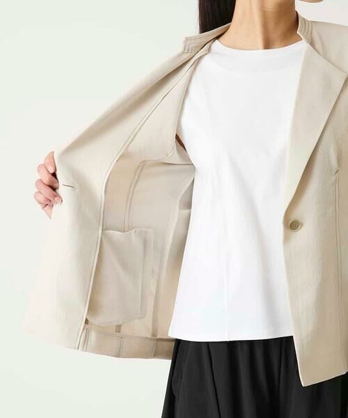 HIROKO BIS GRANDE / ヒロコビス グランデ セットアップ | 【大きいサイズ】切り替えステッチデザインジャケット | 詳細11