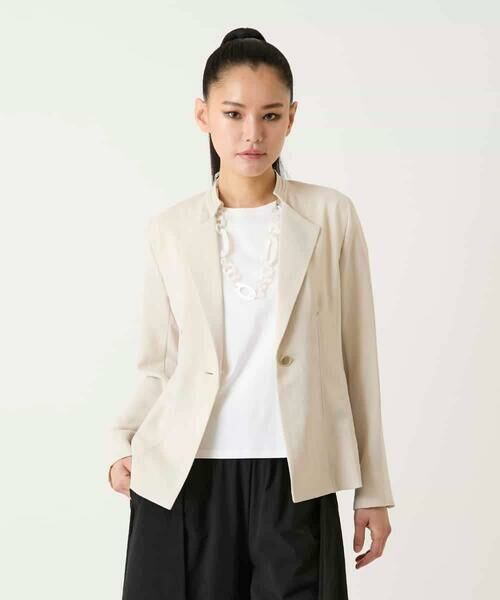 HIROKO BIS GRANDE / ヒロコビス グランデ セットアップ | 【大きいサイズ】切り替えステッチデザインジャケット | 詳細13