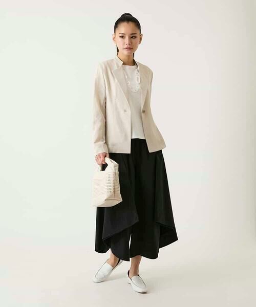 HIROKO BIS GRANDE / ヒロコビス グランデ セットアップ | 【大きいサイズ】切り替えステッチデザインジャケット | 詳細15