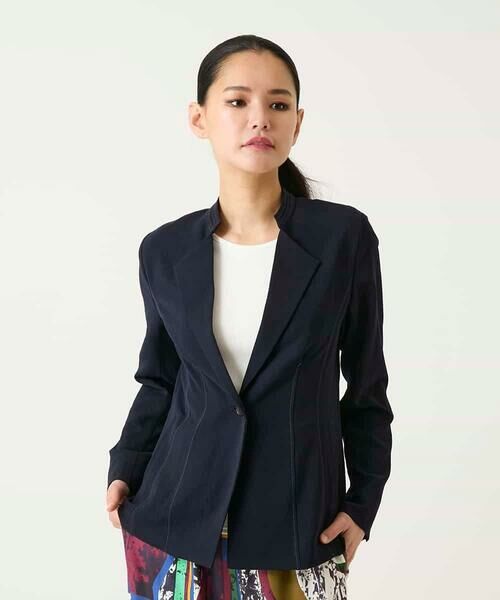 HIROKO BIS GRANDE / ヒロコビス グランデ セットアップ | 【大きいサイズ】切り替えステッチデザインジャケット | 詳細16