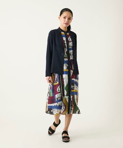 HIROKO BIS GRANDE / ヒロコビス グランデ セットアップ | 【大きいサイズ】切り替えステッチデザインジャケット /洗える | 詳細20