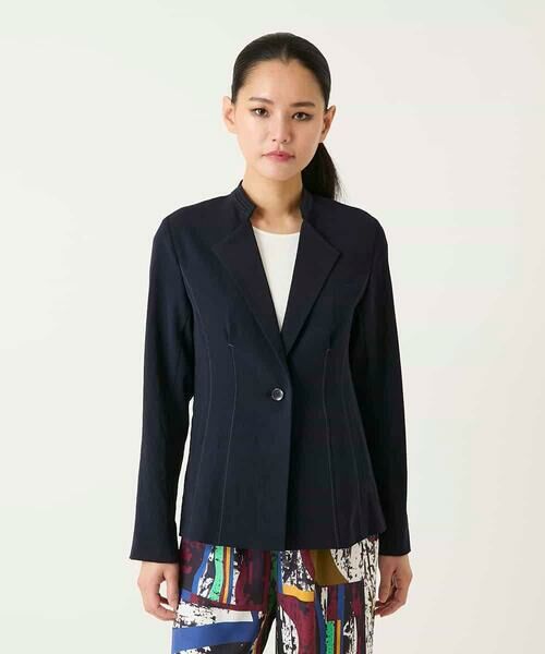 HIROKO BIS GRANDE / ヒロコビス グランデ セットアップ | 【大きいサイズ】切り替えステッチデザインジャケット | 詳細7