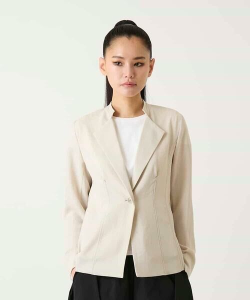 HIROKO BIS GRANDE / ヒロコビス グランデ セットアップ | 【大きいサイズ】切り替えステッチデザインジャケット | 詳細8