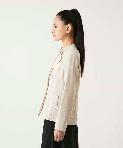 HIROKO BIS GRANDE / ヒロコビス グランデ セットアップ | 【大きいサイズ】切り替えステッチデザインジャケット | 詳細9