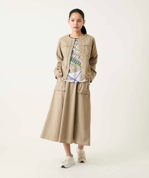 HIROKO BIS GRANDE / ヒロコビス グランデ ノーカラージャケット | 【大きいサイズ】リネンライクショートジャケット | 詳細19