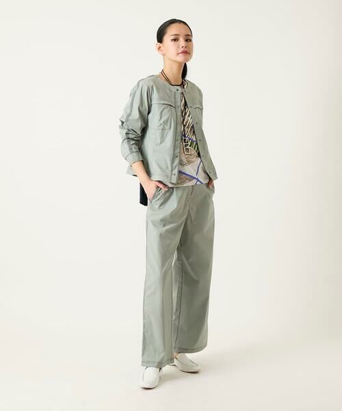 HIROKO BIS GRANDE / ヒロコビス グランデ ノーカラージャケット | 【大きいサイズ】リネンライクショートジャケット /洗濯機で洗える | 詳細25