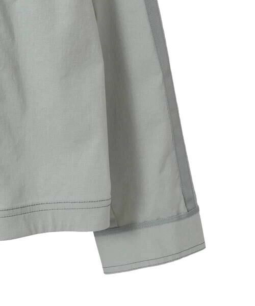 HIROKO BIS GRANDE / ヒロコビス グランデ ノーカラージャケット | 【大きいサイズ】リネンライクショートジャケット | 詳細3