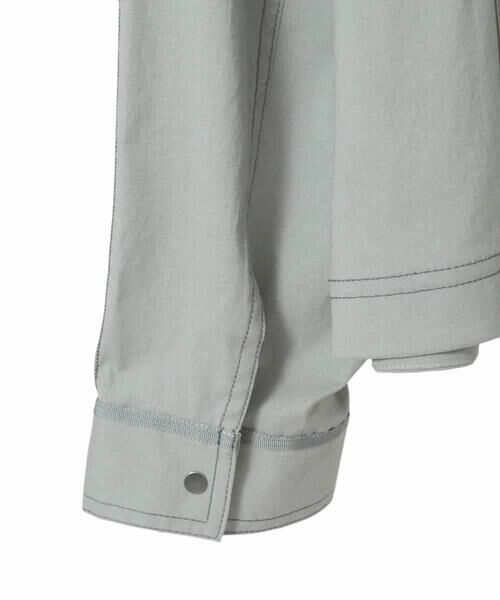 HIROKO BIS GRANDE / ヒロコビス グランデ ノーカラージャケット | 【大きいサイズ】リネンライクショートジャケット | 詳細4