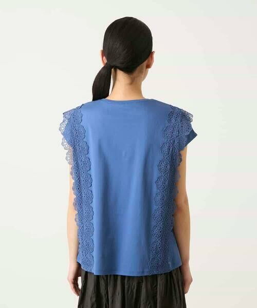 HIROKO BIS GRANDE / ヒロコビス グランデ カットソー | 【大きいサイズ】サイドレースフレンチスリーブカットソー | 詳細10