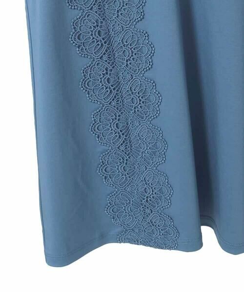 HIROKO BIS GRANDE / ヒロコビス グランデ カットソー | 【大きいサイズ】サイドレースフレンチスリーブカットソー | 詳細5