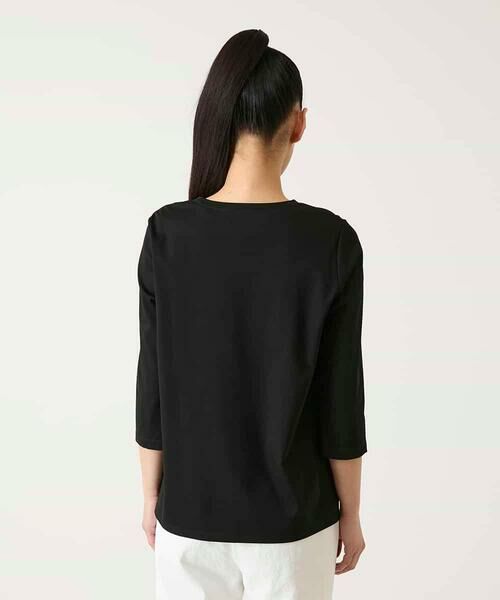 HIROKO BIS GRANDE / ヒロコビス グランデ カットソー | 【大きいサイズ】レーステープデザインコットンカットソー | 詳細9