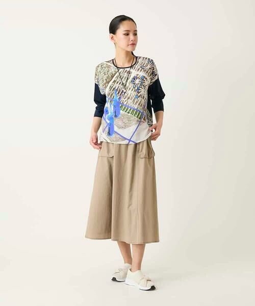 HIROKO BIS GRANDE / ヒロコビス グランデ カットソー | 【大きいサイズ】グラフィカルプリントプルオーバー | 詳細11