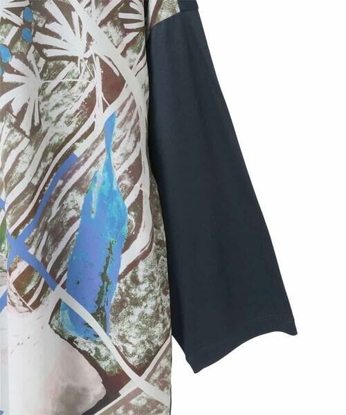 HIROKO BIS GRANDE / ヒロコビス グランデ カットソー | 【大きいサイズ】グラフィカルプリントプルオーバー | 詳細3