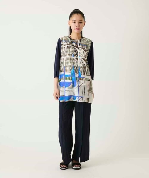 HIROKO BIS GRANDE / ヒロコビス グランデ チュニック | 【大きいサイズ】グラフィカルプリントチュニックプルオーバー | 詳細12