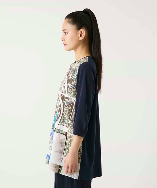 HIROKO BIS GRANDE / ヒロコビス グランデ チュニック | 【大きいサイズ】グラフィカルプリントチュニックプルオーバー | 詳細8
