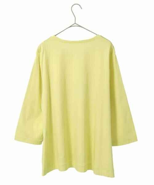 HIROKO BIS GRANDE / ヒロコビス グランデ カットソー | 【大きいサイズ】異素材ジョイントコラージュデザインカットソー | 詳細1