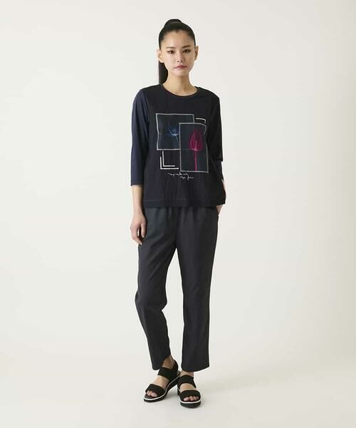 HIROKO BIS GRANDE / ヒロコビス グランデ カットソー | 【大きいサイズ】異素材ジョイントコラージュデザインカットソー | 詳細16