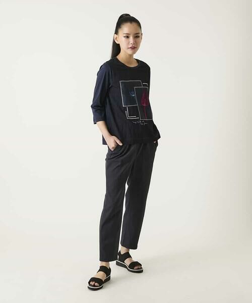 HIROKO BIS GRANDE / ヒロコビス グランデ カットソー | 【大きいサイズ】異素材ジョイントコラージュデザインカットソー | 詳細17