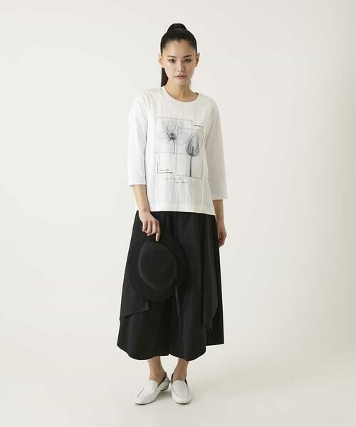 HIROKO BIS GRANDE / ヒロコビス グランデ カットソー | 【大きいサイズ】異素材ジョイントコラージュデザインカットソー | 詳細19